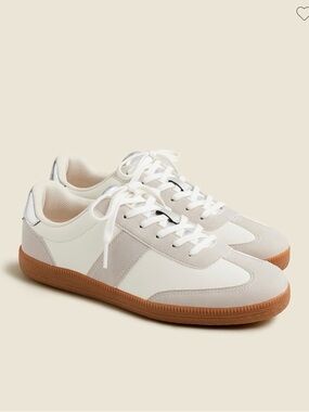 J. Crew Field Sneakers in metallic